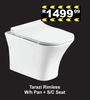 Tarazi Rimless W/h Pan + S/C Seat