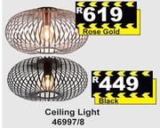 Ceiling Light Rose Gold 46997/8