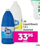 Jik Liquid Bleach Assorted-1.5L Each