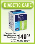 Contour Plus Blood Glucose Test Strips-50 Strips