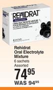 Rehidrat Oral Elecrolyte Mixture Assorted-6 Sachets