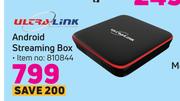 Ultra Link Android Streaming Box