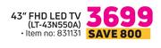 JVC 43" FHD LED TV LT-43N550A