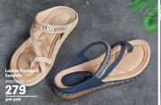 Ladies Footbed Sandals 850016242-Per Pair