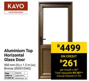 Kayo Aluminium Top Horizontal Glass Door
