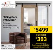 Slide n Space Sliding Door With Mirror