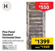 Pine Panel Standard Horizontal Door