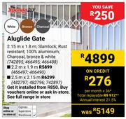 Xpanda DIY Aluglide Gate-2.5m x 2.15m