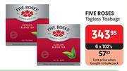 Five Roses Tagless Teabags-6 x 102's