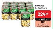 Rhodes Butter Beans-12 x 410g
