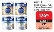 Nestle Gold Cross Or Frull Cream Sweetened Condensed Milk-6 x 385g