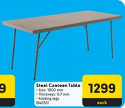 Steel Canteen Table-Each
