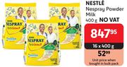 Nestle Nespray Powder Milk-16 x 400g