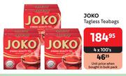 Joko Tagless Teabags-4 x 100's