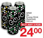 Spar Go Energy Drink-3x500ml
