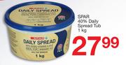 Spar 40% Daily Spread Tub-1kg