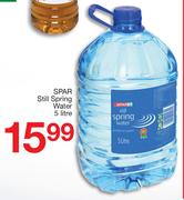 Spar Still Spring Water-5Ltr