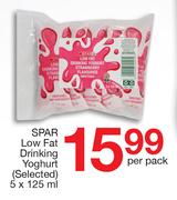 Spar Low Fat Drinking Yoghurt-5x125ml Per Pack