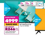Hisense 43"(109cm) A4k Smart TV