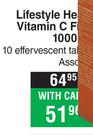 Lifestyle Health Vitamin C Fizzy  1000mg Assorted-Per 10 Effervescent Tablets