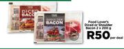 Food Lover's Diced Or Shoulder Bacon-2 x 200g Per Deal