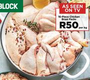 16 Piece Chicken Braai Packs-Per Kg