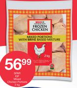 Spar IQF Mixed Chicken Portions-2Kg
