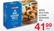 Spar Mini Puffs Or Rolls(Selected)-40s Each