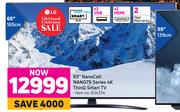 LG 65" Nano Cell NANO79 Series 4K ThinQ Smart TV