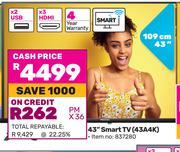 Hisense 109cm (43") Smart TV 43A4K