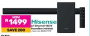 Hisense 2.1 Channel 140W Soundbar HS1800