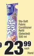 Sta-Soft Fabric Conditioner Refill (Selected)-500ml Each