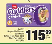 Cuddlers Comfort Disposable Nappies Value Pack-Per Pack