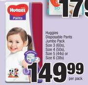 Huggies Disposable Pants Jumbo Pack-Per Pack