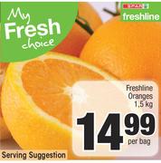 Freshline Oranges-1.5Kg Per Bag