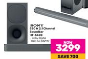 Sony 330W 2.1 Channel Soundbar HT-S400