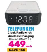 Telefunken Clock Radio With Wireless Charging