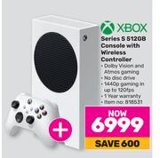 Xbox Series S 512GB Console With Wireless Controller