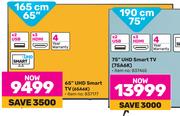 Hisense 65" (165cm) UHD Smart TV 65A6K