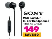 Sony MDR-EX15LP In Ear Headphones