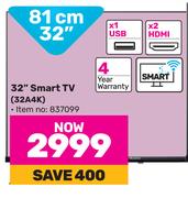 Hisense 32" (81cm) Smart TV 32A4K