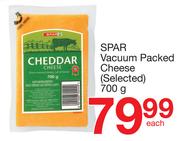 Spar Vacuum Packed Cheese (Selected)-700g Each