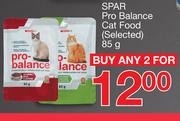 Spar Pro Balance Cat Food-2 x 85g
