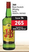 J&B Rare Scotch Whisky-1L