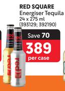Red Square Energiser Tequila-24 x 275ml Per Case