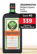 Jagermeister Herbal Liqueur-1L