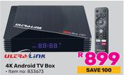 Ultra Link 4K Android TV Box