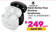 Volkano Sleek Series True Wireless Earphones-Each