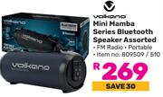 Volkano Mini Mamba Series Bluetooth Speaker Assorted