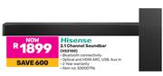Hisense 2.1 Channel Soundbar HS2100